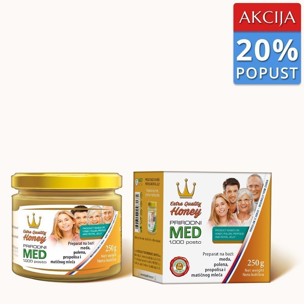 PREPARAT NA BAZI: MEDA, POLENA, PROPOLISA I MLEČA
